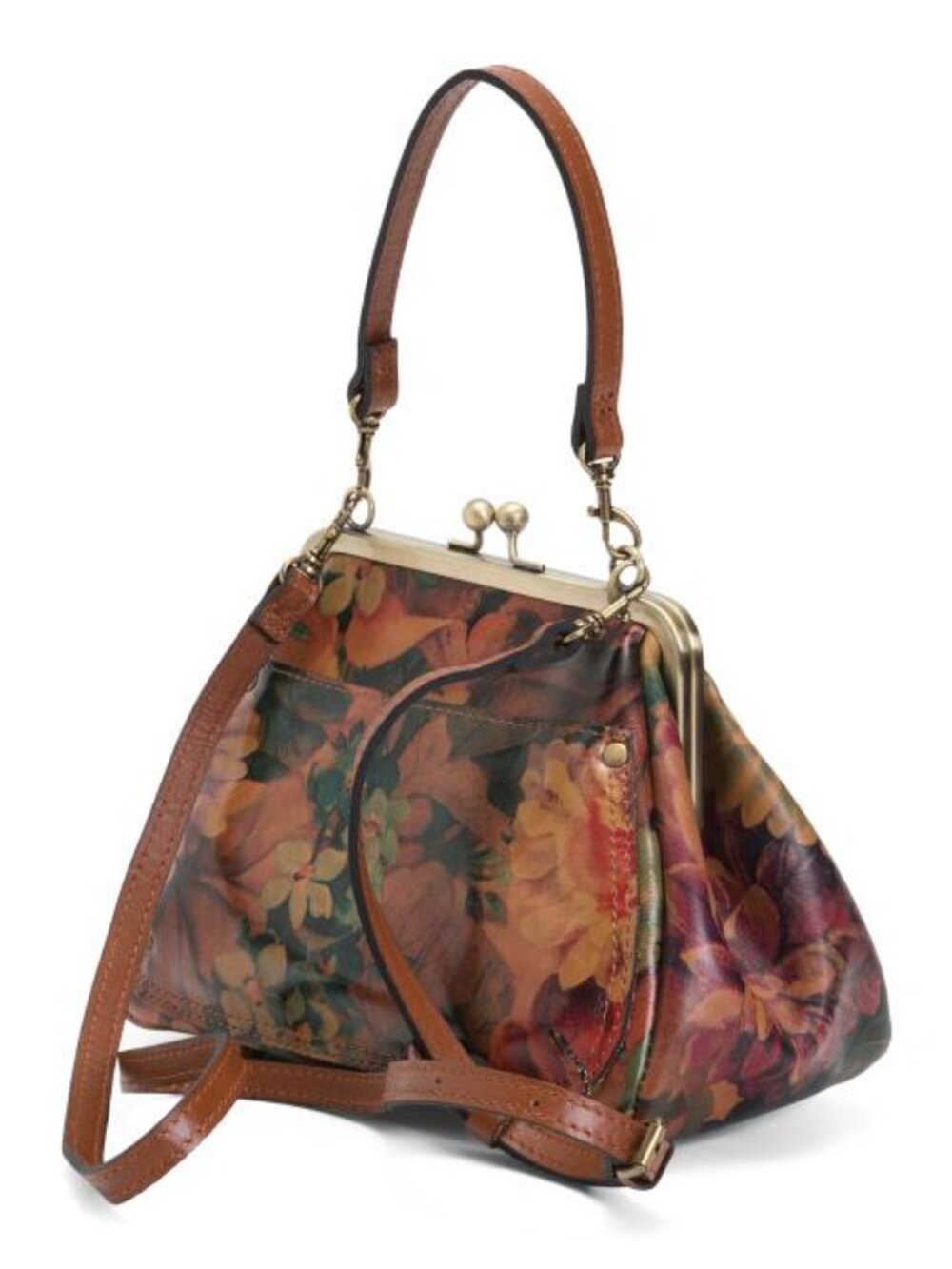PATRICIA NASH Leather Annie Frame Shoulder Bag With Two Straps - Picture 3 of 4